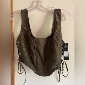 NWT Fashion Nova Party Days Corset Top - Size Large